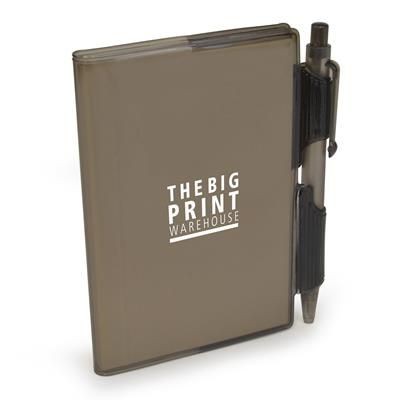 Picture of A7 PVC NOTE BOOK AND PEN in Black
