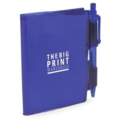 Picture of A7 PVC NOTE BOOK AND PEN in Blue