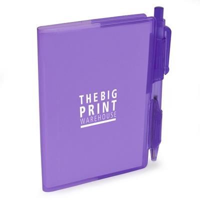 Picture of A7 PVC NOTE BOOK AND PEN in Purple