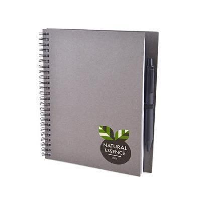 Picture of A5 INTIMO RECYCLED NOTE BOOK in Black.