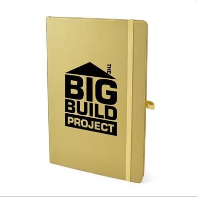 Picture of A5 MOLE NOTEBOOK in Gold.