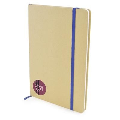 Picture of A5 NATURAL RECYCLED NOTEBOOK in Blue.