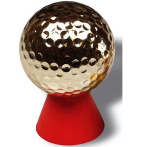 Picture of GOLD GOLF BALL.