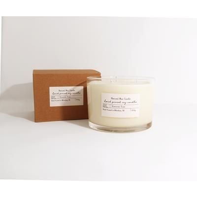 Picture of 500ML & 850G 3 WICK HAND POURED NATURAL SOY AND RAPESEED WAX CANDLE.