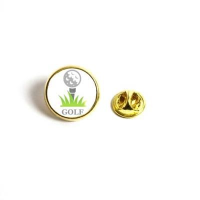 Picture of ROUND METAL PIN BADGE with Butterfly Pin Back Fitting.