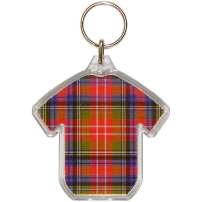 Picture of ACRYLIC TEE SHIRT SHAPE KEYRING in Clear Transparent