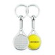 Picture of SILVER COLOUR METAL KEYRING in Tennis Racket Design