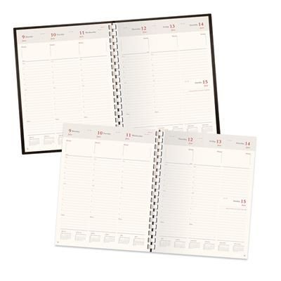 Picture of STATESMAN COMPACT A5 WEEK TO VIEW DESK SPIRAL DIARY INSERT