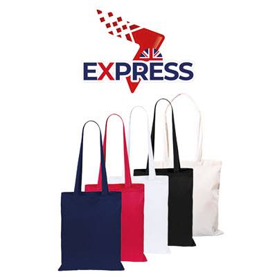 Picture of EXPRESS COTTON TOTE BAG: 1* Working Day Delivery.
