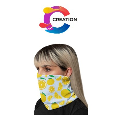 Picture of CREATION TUBULAR BANDANA DOUBLE LAYER 130GSM in White