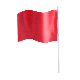 HANDHELD POLYESTER FLAG - RED image 2
