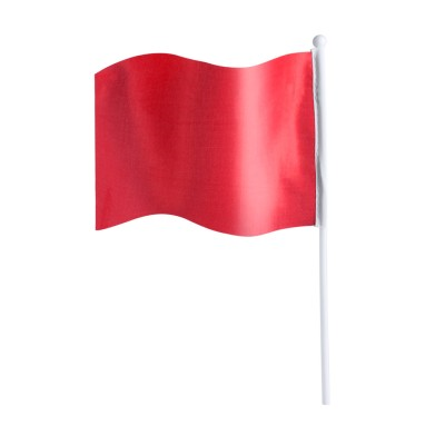 Picture of HANDHELD POLYESTER FLAG - RED