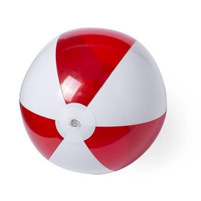 Picture of WHITE AND COLOUR BEACH BALL