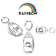 Picture of RAINBOW PLASTIC KEYRING - HEART