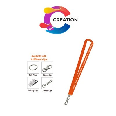 Picture of CREATION FLAT POLYESTER LANYARD J-HOOK 25MM in Pantone Matched