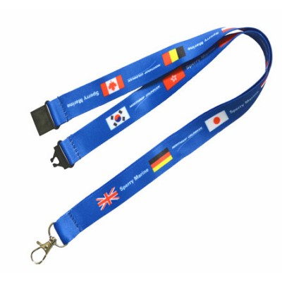 Picture of DYE SUBLIMATED LANYARD with Safety Break & Bulldog Clip - 25Mm in Full Colour Print