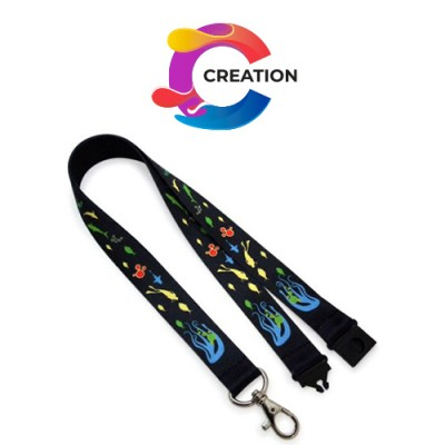 Picture of CREATION DYE SUBLIMATED LANYARD THUMB TRIGGER 25MM in Full Colour Print
