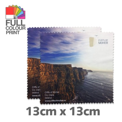 Picture of PREMIUM MICROFIBRE LENS CLOTH - 13 x 13 CM - 230 GSM in White