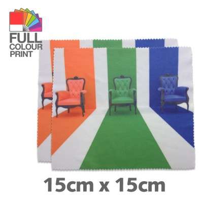 Picture of PREMIUM MICROFIBRE LENS CLOTH - 15 x 15 CM - 210 GSM in White