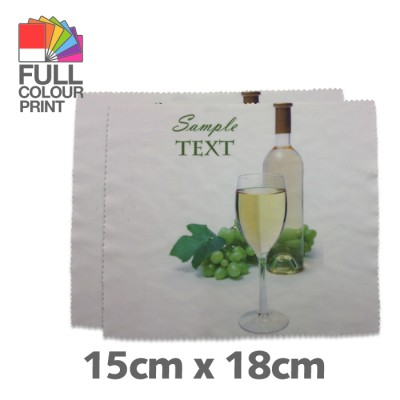 Picture of PREMIUM MICROFIBRE LENS CLOTH - 15 x 18 CM - 230 GSM in White