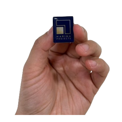 Picture of EPOXY PIN BADGES - 25MM KEYRING CHAIN ATTACHMENT in Full Colour