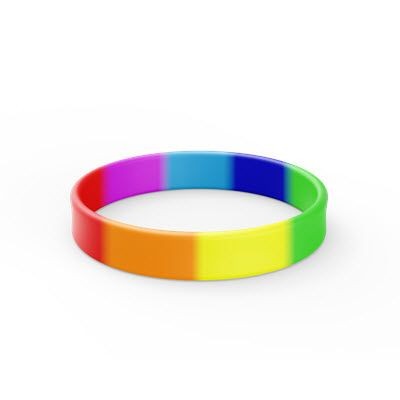 Picture of RAINBOW SILICON WRIST BAND & BRACELET