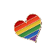RAINBOW PIN BADGE - 25MM - MAGNETIC BACKING image 2