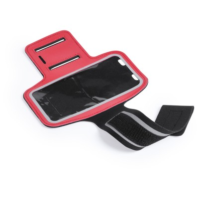 Picture of SPORTS ARM BAND with Mobile Phone Holder - Red in Red