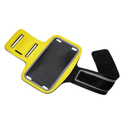 Picture of SPORTS ARM BAND with Mobile Phone Holder - Yellow in Yellow
