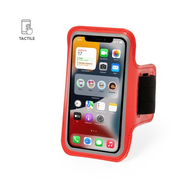 Picture of SPORTS ARM BAND with Mobile Phone Holder in Black, Blue, Fuchsia, Green, Red, White, Yellow