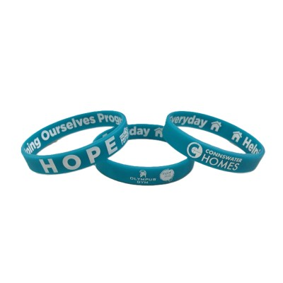 Picture of SILICON WRIST BAND - PRINTED - GREEN in Green