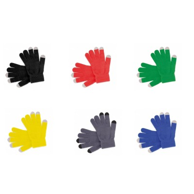 Picture of TOUCH SCREEN GLOVES in Reflex Blue C, Grey 431 C, Green 347 C, Red 185 C or Yellow C
