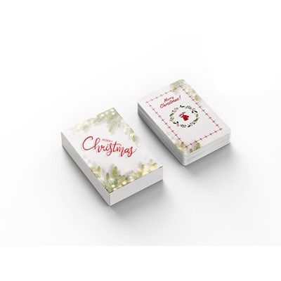 Picture of CHRISTMAS BESPOKE PAPER PLAYING CARD PACK.