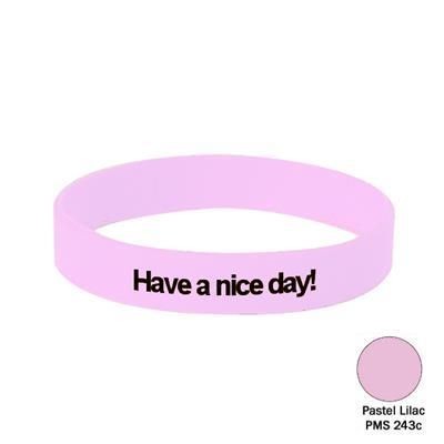 Picture of SILICON WRIST BAND in Pastel Lilac