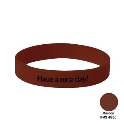Picture of SILICON WRIST BAND in Maroon