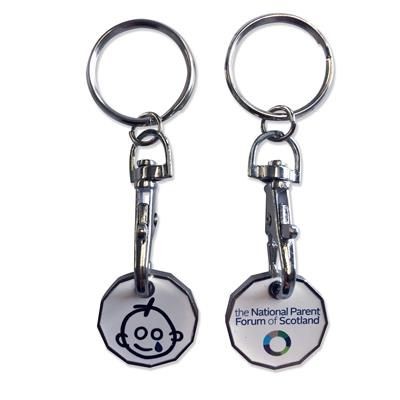 Picture of TROLLEY COIN KEYRING - PRINTED.