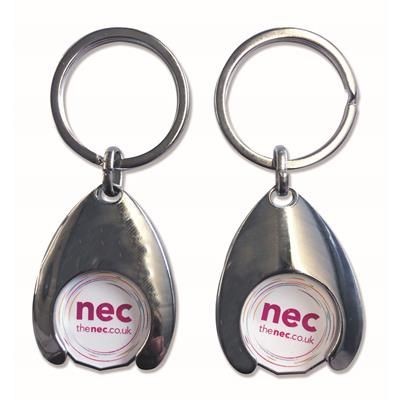 Picture of WISHBONE TROLLEY COIN KEYRING - PRINTED