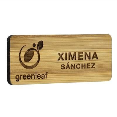 Picture of BAMBOO NAME BADGE.