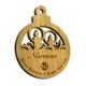 Picture of BAMBOO CHRISTMAS BAUBLE