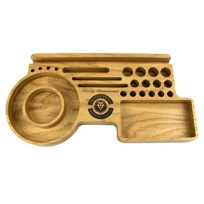Picture of SINGLE TIER OAK DESK ORGANIZER