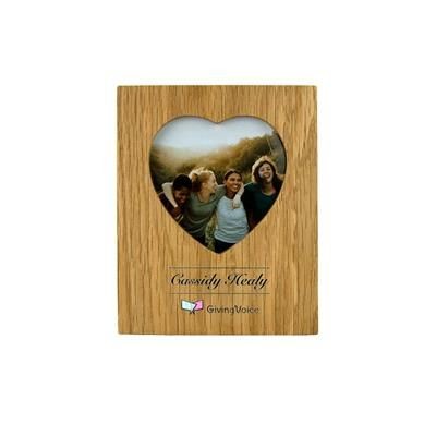 Picture of OAK HEART PHOTO FRAME.