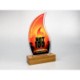 Picture of STANDARD SHAPE ACRYLIC AWARD with Engraved Wood Base