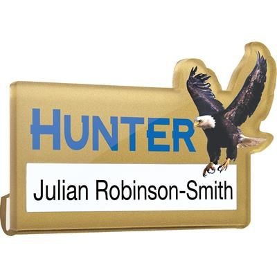 Picture of CLEAR TRANSPARENT ACRYLIC WINDOW NAME BADGE