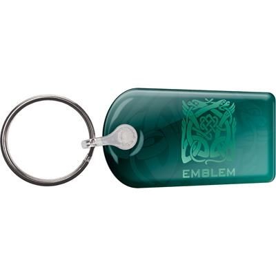 Picture of BESPOKE DOMED VINYL KEYRING in White