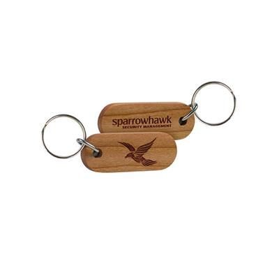 Picture of REAL WOOD KEYRING - DOUBLE SIDED