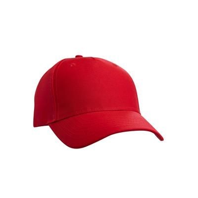 Picture of 5 PANEL POLY TWILL BASEBALL CAP with Velcro Closure.