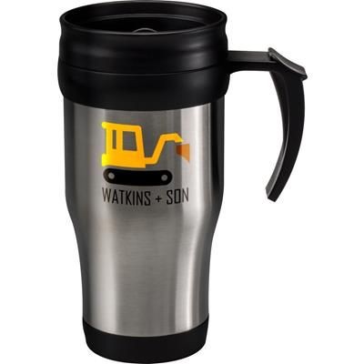 Stainless Steel Metal Travel Mug Take Away Thermal Insulated Reach Creative Branding