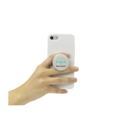 Picture of POPSOCKETS® PHONE GRIP in Grey & White