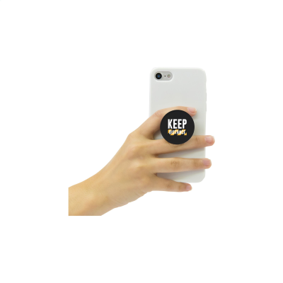 Picture of POPSOCKETS® PHONE GRIP in Grey & Black.