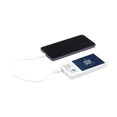 Picture of SOLAR POWERBANK 4000 POWER CHARGER in White.